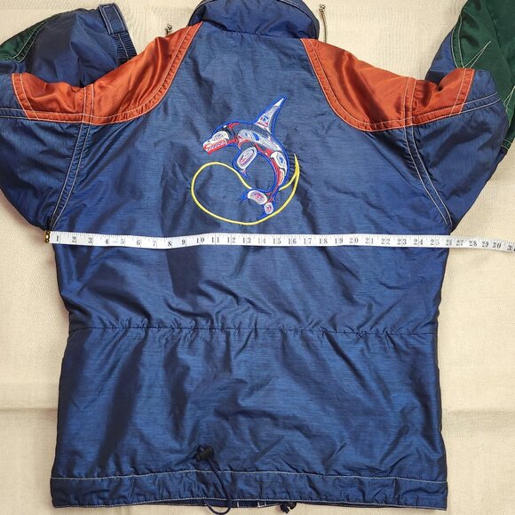 Vintage Decente Ski Canada Orca Whale Jacket Coat (M) - Picture 9 of 10